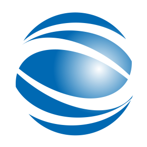 The blue spherical symbol of the SPI logo, an example of a figurative mark
